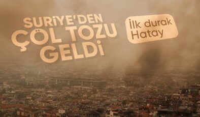 Türkiye’nin güneyinde toz bulutu tesirini hissettiriyor